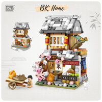 Đồ chơi lắp ráp LOZ mô hình Cửa hàng đường phố- Cửa hàng gạo 1742