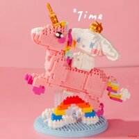 ☑Đồ Chơi Lắp Ráp Mô Hình 3D Có Đèn LED Xếp Lego Unicorn Puzzle