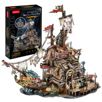 Đồ Chơi Lắp Ráp Mô Hình 3D Bằng Giấy CubicFun Tortuga Pirate Bay T4039h (218 mảnh)