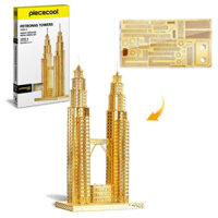 Đồ Chơi Lắp Ráp Mô Hình 3D Bằng Kim Loại Piececool Tháp Đôi Petronas HP006-G