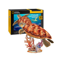 Đồ Chơi Lắp Ráp Mô Hình 3D Bằng Giấy CubicFun Con Rùa Biển DS1080h (31 mảnh, Sea Turle)