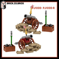 Đồ chơi Lắp ráp Mô hình Đại Bác Quân Sự Khối Xây Dựng Thời Trung Cổ Lâu Đài Hiệp Sĩ Quân Nhân PJ1000-PJ1000-A