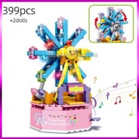 Đồ chơi lắp ráp Mô hình hộp nhac đu quay 399 PCS Lắp ráp friends [Có sẵn]