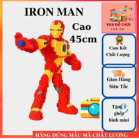 Đồ Chơi Lắp Ráp Mô Hình Lego Người Máy Iron Man Được Tặng Kèm 1 Lego Mini Ngẫu Nhiên