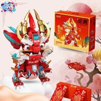 Đồ Chơi Lắp Ráp Mô Hình Linh Vật Tết Rồng Lửa, Kì Lân, Sư Tử, Cá Chép Linh Vật May Mắn Quà Tặng Trang Trí Tết 2025