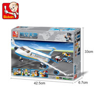 Đồ chơi Lắp ráp Mô hình Máy bay Alternate Passenger Airplane Sluban M38-B0366