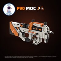 Đồ Chơi Lắp Ráp Mô Hình PUBG Mô Hình P90 Asiimov Bắn Thun Nịt MOC Kevin183 / CSGO Free Fire Lửa Chùa CoD Titanfall