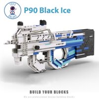 Đồ Chơi Lắp Ráp Mô Hình PUBG P90 Black Ice Bắn Thun Nịt MOC Kevin183 / CSGO Free Fire Lửa Chùa CoD Titanfall