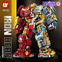 Đồ Chơi Lắp Ráp Mô Hình ROBOT Hulk Buster Trong Avengers Của Marvel LY76078 Với 1800+ PCS