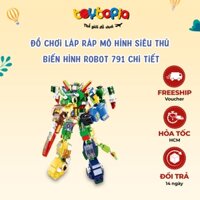Đồ chơi láp ráp mô hình siêu thú biến hình robot đa năng Toytopia 8in1 791 chi tiết, đồ chơi lắp ráp