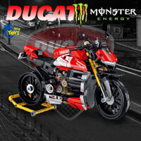 Đồ Chơi Lắp Ráp Mô Hình Siêu Xe Motor Phân Khối Lớn DUCATI Streetfighter V4 Model 672006 Với 960+ Mảnh Ghép