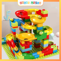 Đồ Chơi Lắp Ráp Mô Hình Thả Bi Cầu Trượt 206 Chi Tiết Cho Bé Phát Triển Trí Tuệ Nhựa ABS An Toàn - Ducky WorldDucky