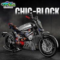 Đồ Chơi Lắp Ráp Mô Hình Trưng Bày Siêu Xe Moto Ducati Diavel 1260S Tỉ Lệ 1:8 Model 672002 Với Hơn 800+ Mảnh Ghép