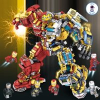 Đồ Chơi Lắp Ráp Mô Hình HulkBuster Iron Man MK44 Phiên Bản Cơ Khí Robot Người Sắt Biến Hình LY76078