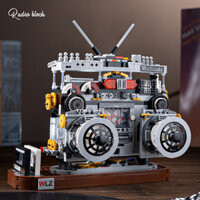 Đồ Chơi Lắp Ráp Mô Phỏng Máy Ảnh Radio Cổ Điển Sáng Tạo Cho Trẻ Em