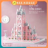 Đồ chơi lắp ráp Nhà thờ tân định mô hình kiến trúc lâu đài cung điện ARCHITECTURE mini block đồ chơi xếp hình trí tuệ