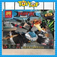 Đồ chơi lắp ráp ninjago mô phỏng xe tăng băng giá tank bánh xích của ninja xếp hình Lele 31058 với 487 mảnh ghép