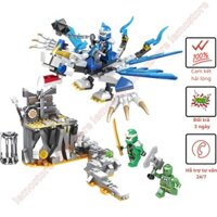 Đồ chơi lắp ráp ninjago rồng xanh huyền thoại chiến đấu trong nhà ngục gồm 463 chi tiết giá rẻ, đồ chơi cho bé 76056