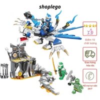 Đồ chơi lắp ráp ninjago rồng xanh huyền thoại chiến đấu trong nhà ngục gồm 463 chi tiết , đồ chơi trí tuệ cho bé 76056