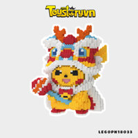 Đồ chơi lắp ráp Non-Lego Pokemon Pikachu Múa Lân Đỏ 4735 PCS LEGOPK18033