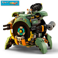 Đồ Chơi Lắp Ráp Phát Triển Trí Tuệ Mô Hình Trưng Bày Overwatch Wrecking Ball Hamster Mech Robot 12in1 Với 227 Mảnh Ghép