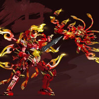 Đồ chơi Lắp ráp Robot Chu tước, Sembo Block 103332 Red Phoenix, Xếp hình thông minh, Mô hình người máy