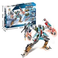 Đồ chơi Lắp Ráp Robot Siêu Nhân 6 in 1 - 513 mảnh ghép (mẫu mới)
