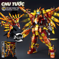 Đồ chơi lắp ráp Robot Thú Thần Thoại Mecha Thanh Long, Bạch Hổ, Chu Tước, Huyền Vũ khối xây dựng robot biến hình cho bé