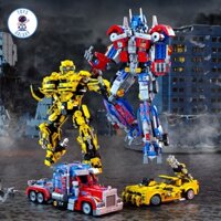 Đồ Chơi Lắp Ráp Robot Transformers Mô Hình Robot Biến Hình Optimus Prime / Bumblebee Người Máy Đại Chiến Siêu Xe