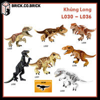 Đồ chơi lắp ráp sáng tạo Mô hình Khủng long Nhân Vật Nhỏ Moc Dinosaurs Jurassic Park-T Rex L030-L036