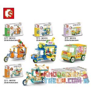 Đồ chơi lắp ráp Sembo Block Xe Bán Hàng Lưu Động 601212