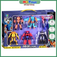Đồ Chơi Lắp Ráp Siêu Nhân Robot Biến Hình Xe Ô Tô, Đồ Chơi Biến Hình 6 Robot Lắp Ghép Chiếc Xe