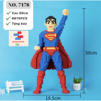 Đồ chơi lắp ráp Siêu nhân Superman, mô hình đồ chơi lắp ráp siêu nhân DC Comic, Luffy