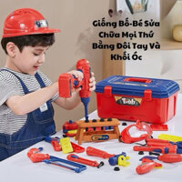 Đồ Chơi Lắp Ráp Sửa Chữa Cho Bé Tua Vít Chạy Pin, Kính - Đồ Chơi Kỹ Sư Vặn Ốc Vít Cho Trẻ Em