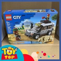 Đồ chơi lắp ráp thành phố xe địa hình Safari của nhà thám hiểm , nhiếp ảnh gia động vật xếp hình Lego city 60267