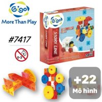 Đồ chơi lắp ráp Xe hơi mini 24 mô hình 51 miếng ghép 7417 Gigo toys