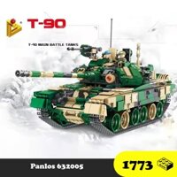 Đồ chơi Lắp ráp Xe tăng Nga T-90, Panlos 632005 Russy Tank Xếp hình thông minh, Mô hình trí tuệ [1773 Mảnh ghép]