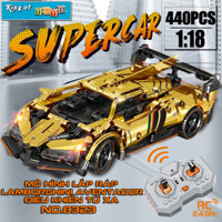 Đồ Chơi Lắp Ráp Xếp Hình Điều Khiển Từ Xa RC Mô Hình Siêu Xe Ferrari,Bugatti,Porsche Với 400+PCS Tỉ Lệ 1:18