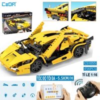 Đồ chơi Lắp Ráp Xếp Hình Điều Khiển Khiển Từ Xa RC Mô Hình Siêu Xe LAMBORGHINI Lightning C51055 Với 456 Mảnh Ghép