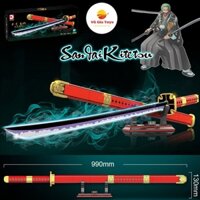 Đồ Chơi Lắp Ráp Xếp Hình Kiếm Katana Sandai Kitetsu Của Zoro Trong One Piece Đảo Hải Tặc DK1508 Với 790 Mảnh Ghép