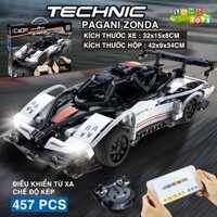 Đồ Chơi Lắp Ráp Xếp Hình Mô Hình Siêu Xe Pagani Huayra Z-WIND Tỉ Lệ 1:16 Điều Khiển Từ Xa RC No. C51054 Với 450+ PCS