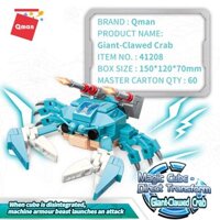 Đồ Chơi Lắp Ráp Xếp Hình QMAN MAGIC CUBE - Sư Tử Dũng Mãnh và Robot Động Vật Biến Hình 3 in 1 Nhiều mẫu khác nhau - 41208 Chú cua vui vẻ