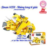 Đồ Chơi Lắp Ráp Xếp Hình QMAN MAGIC CUBE - Sư Tử Dũng Mãnh và Robot Động Vật Biến Hình 3 in 1 Nhiều mẫu khác nhau - 41201 Tê giác đáng yêu