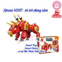 Đồ Chơi Lắp Ráp Xếp Hình QMAN MAGIC CUBE - Sư Tử Dũng Mãnh và Robot Động Vật Biến Hình 3 in 1 Nhiều mẫu khác nhau - 41207 Bò tót dũng cảm