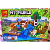 Đồ Chơi Lắp Ráp, Xếp Hình Minecraft Khu Nông Trại Chăn Nuôi 33184-267 mảnh