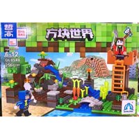 Đồ Chơi Lắp Ráp Xếp Hình Minecraft Xây Dựng Tường Thành QL0540-256 mảnh