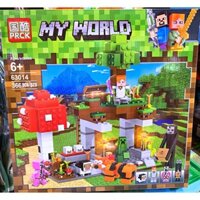 Đồ Chơi Lắp Ráp Xếp Hình Minecraft Khu Chăn Nuôi Chiến Binh 63014-366 mảnh