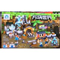 Đồ Chơi Lắp Ráp, Xếp Hình Minecraft Hầm Mỏ Khai Thác Tài Nguyên Quý Hiếm QL0536-718 mảnh