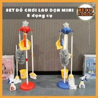 Đồ chơi lau dọn nhà cửa mini 8 dụng cụ cho bé
