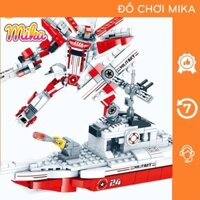 Đồ Chơi Lê Gô Bộ Lắp Ráp Tàu Chiến Biến Hình Thành Robot